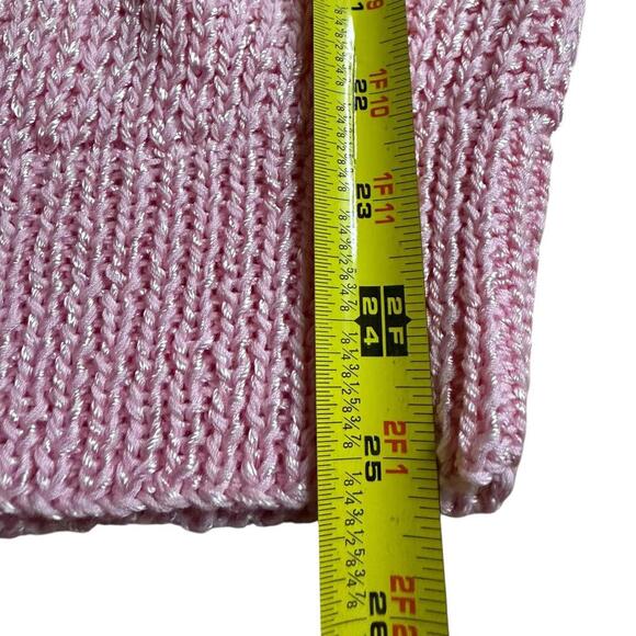 Collectible 1980s Nannell Hand Knit Pink Angora Blend Sweater Women’s M - Picture 3 of 6